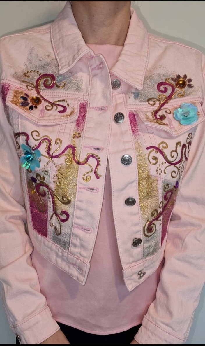 Giubbino in denim PINK LADY TG. M (PEZZO UNICO)
